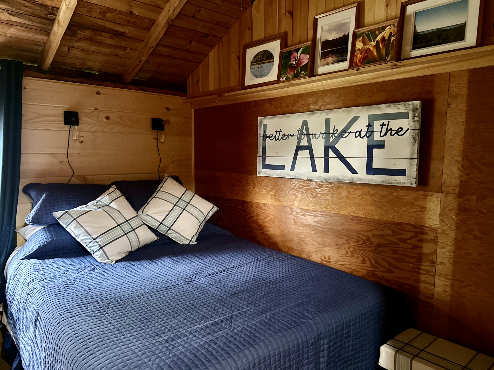 Master bedroom with queen-size bed